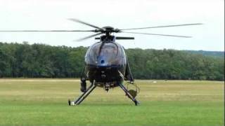 McDonnell Douglas MD500E R 502 helicopter takeoff fast flyby landing  Gödöllő 2011 [upl. by Nodyl]