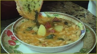 Cuban Caldo Gallego  Galician White Bean Soup [upl. by Towers782]