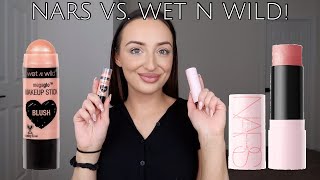 NARS Orgasm the Multiple vs Wet n Wild MegaGlo Makeup Stick Blush Drugstore vs High End [upl. by Liddie]