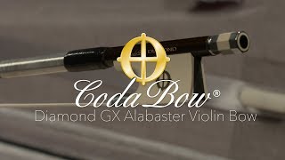 Codabow Diamond GX Alabaster Violin Bow  Gear4music demo [upl. by Adaha973]