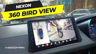 Woodman music system in Tata Nexon car  Music system with 360 camera  Woodman  India ka brand [upl. by John]