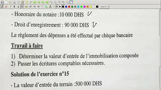 Comptabilité Approfondie Vidéo N 10 Exercices corrigés [upl. by Arahk]