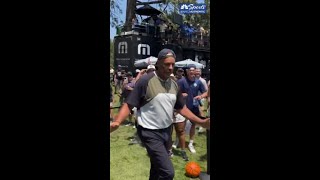 Dell Curry Shows Steph Some Shooting Skills [upl. by Ring]