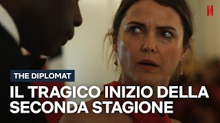 LA TRAGICA scena di APERTURA della seconda stagione di THE DIPLOMAT  Netflix Italia [upl. by Aihsatal]