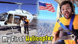 My First Helicopter Ride In America USA 🇺🇸🚁  Dream Came True ❤️  Poora New York Dekh Liya 😍 [upl. by Evangelina]