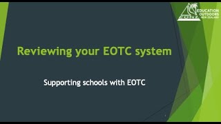 Reviewing your EOTC system [upl. by Iegres]