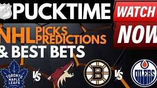 NHL Predictions Picks amp Odds  Sabres vs Canadiens  Bruins vs Oilers  PuckTime Feb 21 [upl. by Ayekan]