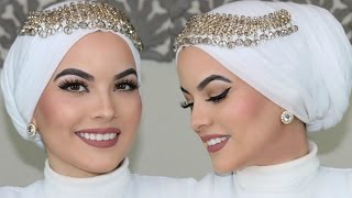 WEDDING HIJAB TUTORIAL UPDATED [upl. by Ekle509]