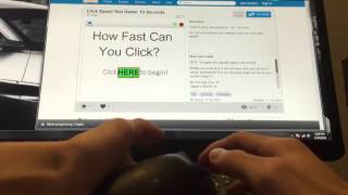 Fast Mouse Clicking 152 Clicks in 10 Seconds [upl. by Marnie]