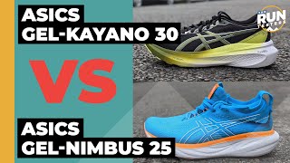 Asics GelKayano 30 Vs Asics GelNimbus 25  Our verdict on the brands highcushioned favourites [upl. by Drawdesemaj630]