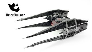 LEGO STAR WARS 75179 Kylo Ren TIE Fighter Speed Build for Collecrors Collection The Last Jedi 218 [upl. by Rupert102]