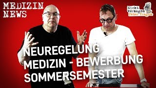 Neuregelung Medizin Bewerbung Sommersemester  Peter fragen [upl. by Kimura802]