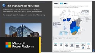 How Standard Bank is using Power BI and BI [upl. by Onitsuj]