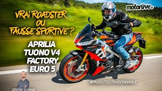 APRILIA TUONO V4 FACTORY EURO 5  2021 l TEST MOTORLIVE [upl. by Raddi]