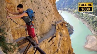 El Camino del Rey  Worlds Most Dangerous Hike HD 🇪🇸 [upl. by Tamah]