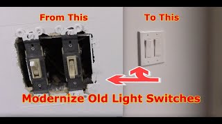 How To Change A Light Switch  Beginners Step By Step Tutorial [upl. by Honig]