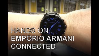 Emporio Armani Connected  die smarte Markenuhr im Ersteindruck [upl. by Llednol]