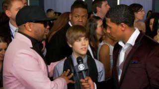 52nd Grammy Awards  Justin BieberTheDream Interview [upl. by Ayiram]