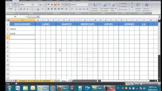 HORARIOS PARA INSTITUCIONES EDUCATIVAS EN EXCEL [upl. by Essex]