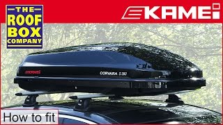 KAMEI  Roof box  Corvara S  How to fit [upl. by Egin]