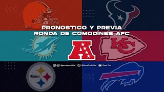 Pronostico Y Previa Ronda de Comodines AFC Postemporada NFL 2024 [upl. by Alakim]