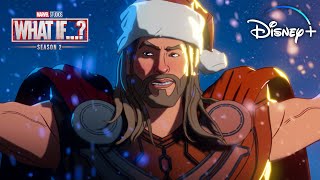 Marvel Studios What If  Season 2 l Holiday Wordplay l Disney [upl. by Zetrauq]