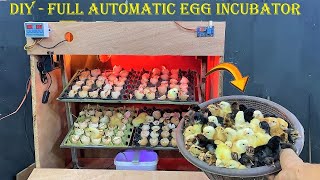 How to Make Full AUTOMATIC Egg Incubator at Home  Hatched 120 Chicks [upl. by Acinomed]