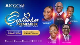 SEPTEMBER TO REMEMBER SUNDAY SERVICE WITH REV KOJO AMOASARE [upl. by Annunciata]