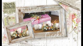 How to decorate your own DIY Christmas Cracker amp Box [upl. by Ellenar]