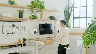 Modern Desk Setup amp Office Tour – Calm Cozy Creative [upl. by Oir]