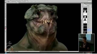 ZSummit 2014  Raphael Grassetti  Zbrush rendering and light setup in photoshop [upl. by Ahsead]