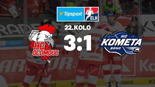 HC Olomouc  HC Kometa Brno  22Kolo  2611  1700  DX [upl. by Smukler]