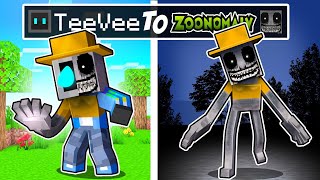 From TeeVee to ZOONOMALY MONSTERS in Minecraft [upl. by Ammej]