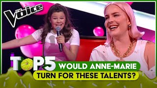 💕 Most STUNNING AnneMarie covers on THE VOICE  TOP5 [upl. by Ahsilad]