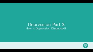 How is Depression Diagnosed [upl. by Eicyac]