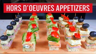 4 Easy Canape Recipes I Christmas Appetizers I Christmas Party Prep [upl. by Stu]