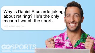 F1 Driver Daniel Ricciardo Replies to Fans on the Internet  Actually Me  GQ Sports [upl. by Anma]