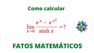 Um Limite Exponencial com Seno Hiperbólico [upl. by Rabah]