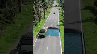 Cars vs Water pit  BeamNGDrive [upl. by Pillihp]