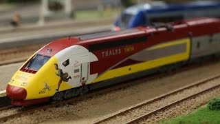 Thalys Tintin et Milou de Marklin en voyage  Train miniature [upl. by Ahsiya428]