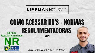 COMO ACESSAR NRs  NORMAS REGULAMENTADORAS ATUALIZADAS [upl. by Akkim]