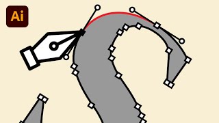 How to Remove Anchor Points Meanwhile Vectors Remain Curvy in Illustrator [upl. by Okimuk]