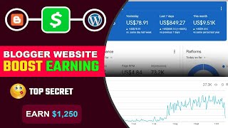 💴How to Earn Money from Blogger Website  How to Boost Blogger Website Earnings [upl. by Ysabel]