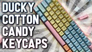 The most aesthetic pastel keycaps you can buy  Ducky SA Cotton Candy Keycaps Review [upl. by Omarr]