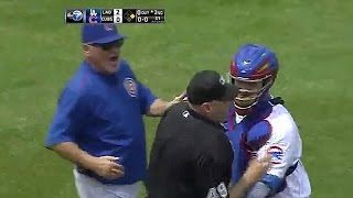 Umpire Tries to Fight Jon Lester on the Mound [upl. by Bruning10]