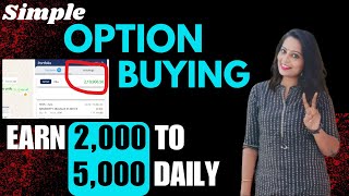 Earn Daily 2000 To 5000 Profit  A Simple Option Buying Strategy hindi nse scalping mcx [upl. by Aelat]