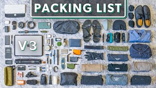 The Ultimate Digital Nomad Packing List V3  80 Minimalist Carry On Travel Essentials [upl. by Harobed]