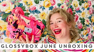 Glossybox June 2024 unboxing You need to see this one 😜 [upl. by Ahsercel499]