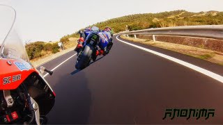 Superbike racing on SS125 Sardinia the motorcycle paradise  Sardinien Motorrad Touring Club [upl. by Ibrab]