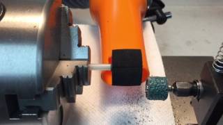 Using My MiniLathe to grind Slot Car Tires [upl. by Nilre]